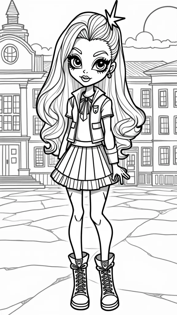 Monster High Frankie Coloring Pages